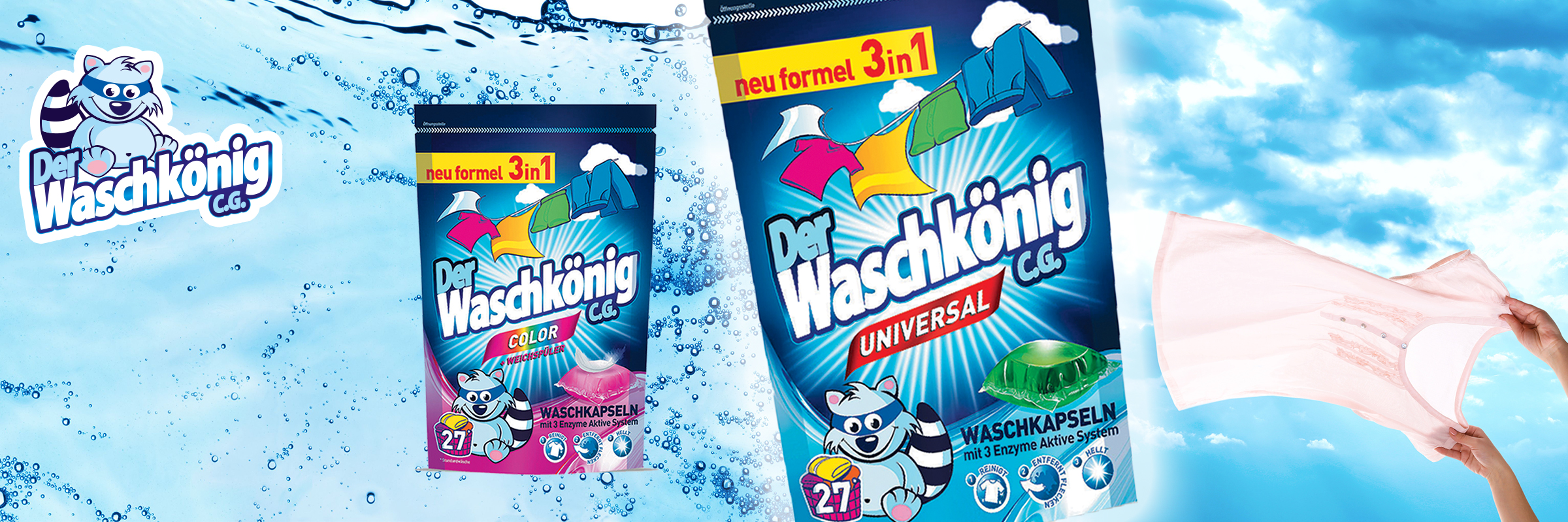 Der Waschkönig capsules in the packaging of 27 pieces