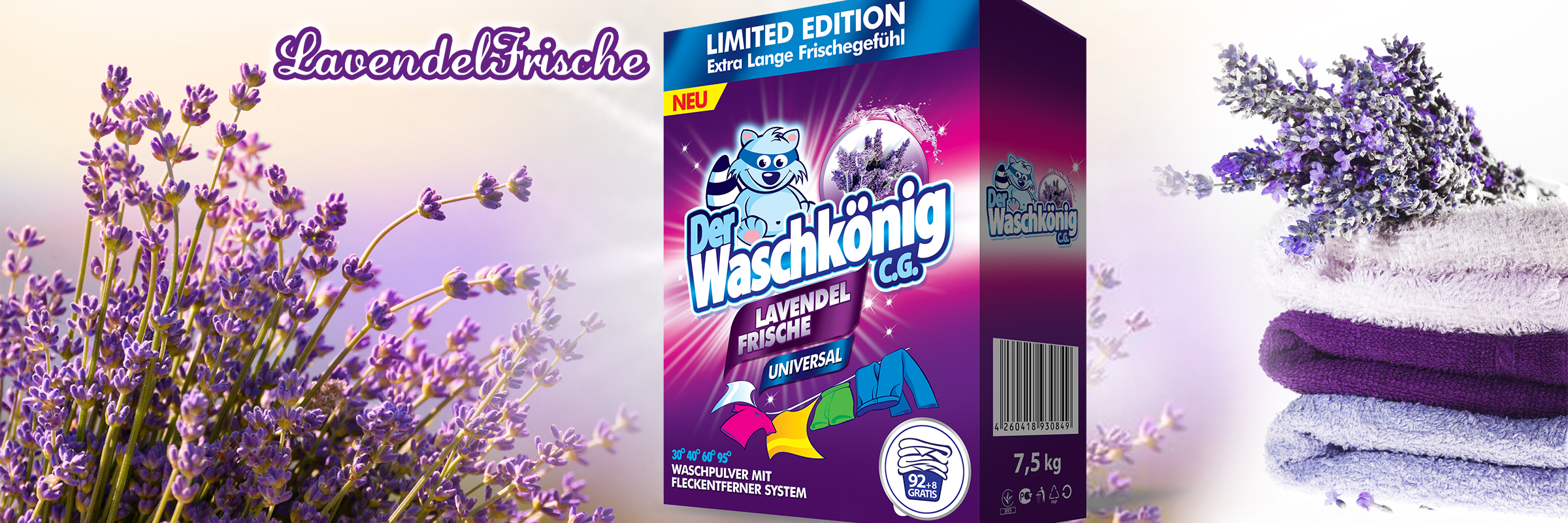 Washing powder Der Waschkönig Lavendel Frische Universal - Limited Edition