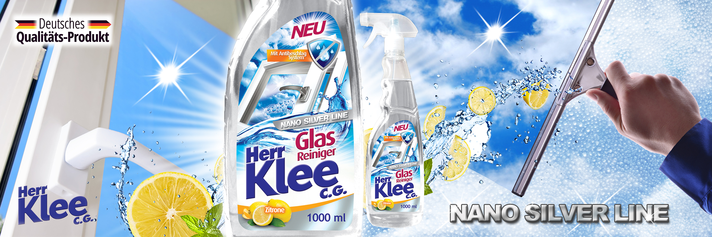 New glass liquid Herr Klee with anti-steam system