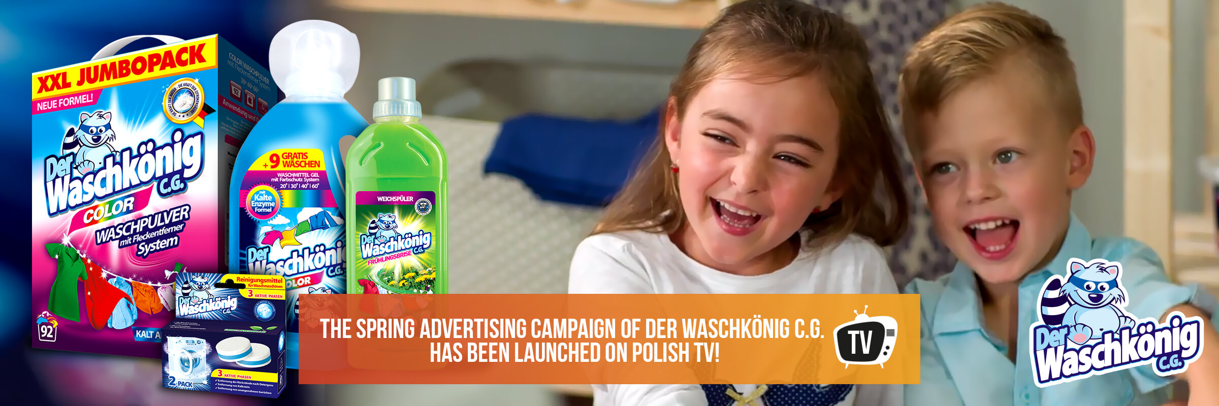 The spring advertising campaign of Der Waschkönig has been launched on Polish TV!